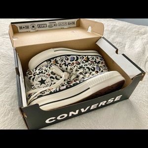Custom Chuck 70 Platform Animal Print Astrology High Top Converse Shoes